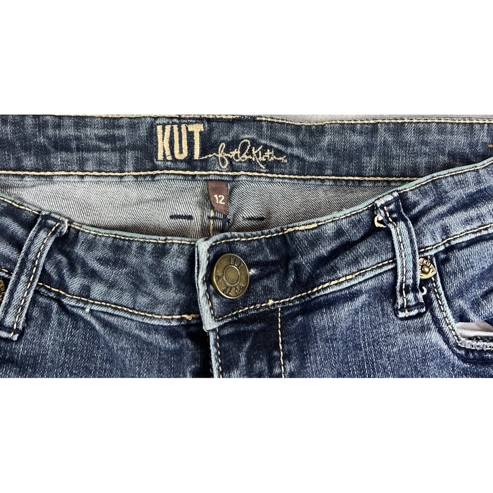 KUT from the Kloth Catherine Boyfriend Jeans Women 12 Medium Wash - Picture 3 of 13